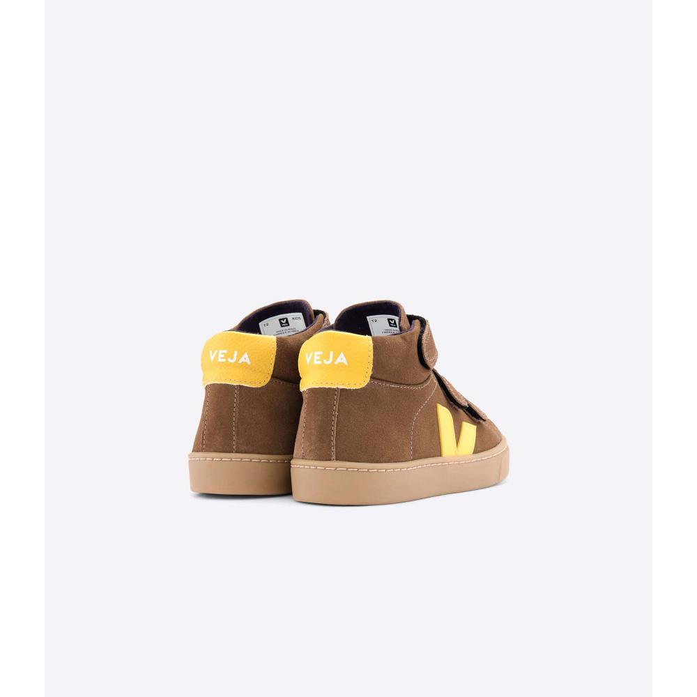 Veja ESPLAR MID SUEDE Kids' High Tops Coffee | CA 696LIS